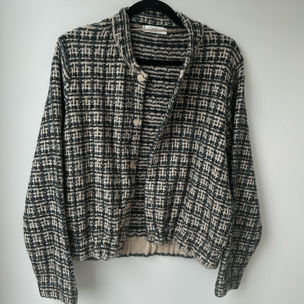 Never worn Mango soft tweed bomber